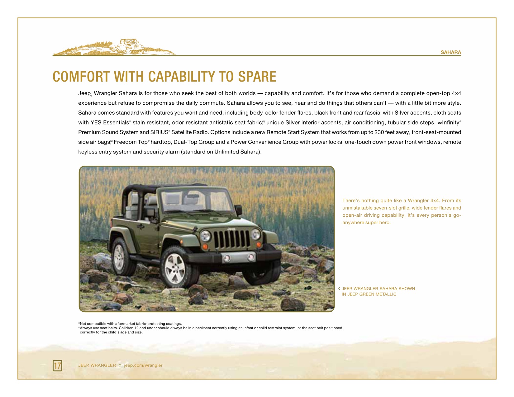 2008 Jeep Wrangler Brochure Page 7